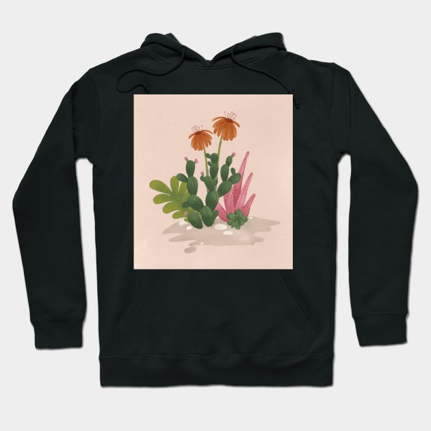 Sahara cactus cacti succulent Hoodie by byjilooo